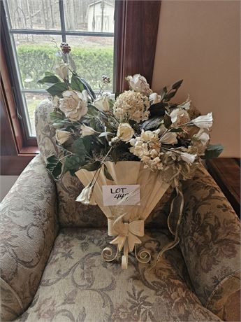 Faux Floral Wall Arrangement