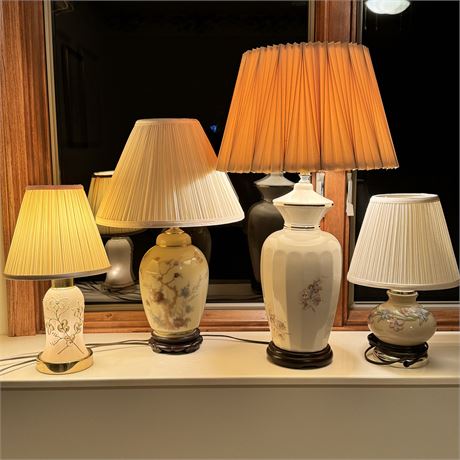 Ceramic and Glass Table Lamps Bundle