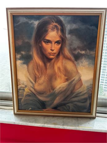 Vinciata 1970 Girl Of Valdarno Print