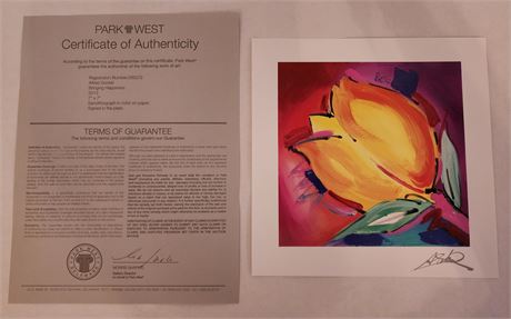 "Bringing Happiness" Seriolithograph, Signed