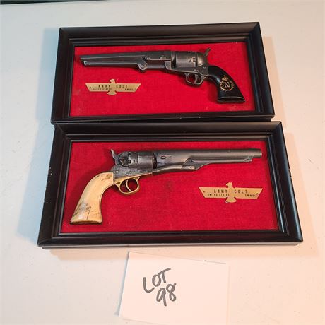 (2) Replica Guns 1860 Army Colt & Navy Colt 1851