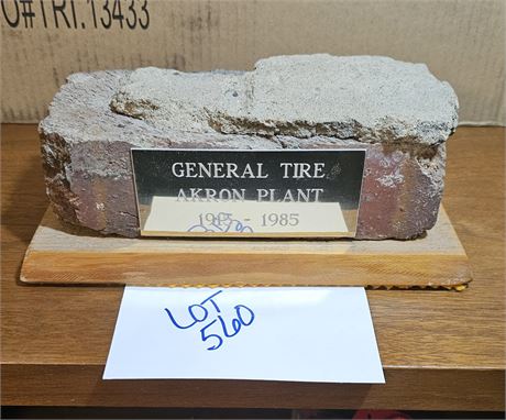 Akron General Tire Plant Brick 1915-1985