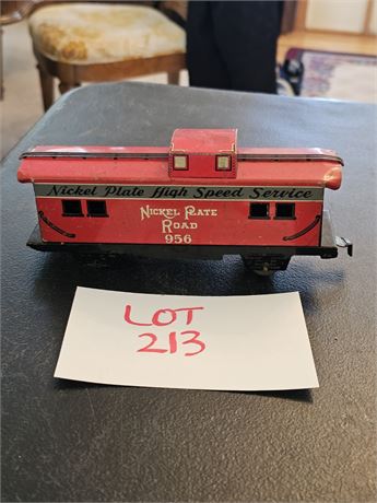 Marx O Gauge Nickel Plate Road Caboose Car 956 Tin Lithograph Car