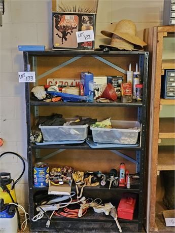 Shelf Cleanout:Electrical/Garden/Chimney Brush/Gloves & More