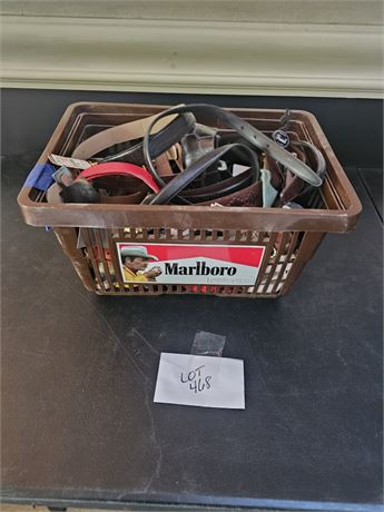 Ladies Basket Full of Mixed Belts