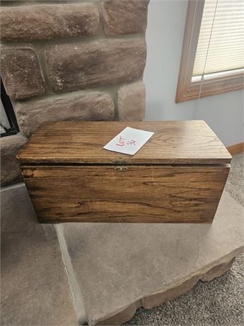 Antique Wood Storage Box
