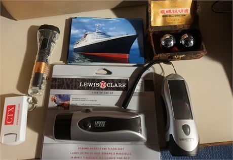 Chinese Baoding Balls, Lewis N. Clark Dynamo Hand-Crank Flashlight & More