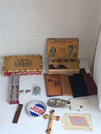 Mixed Misc Lot - Andis Vibrator Parts / Barber King / Wallets & More