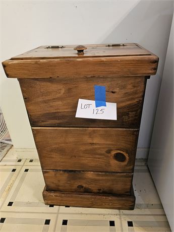 Wood Kitchen Trash Can