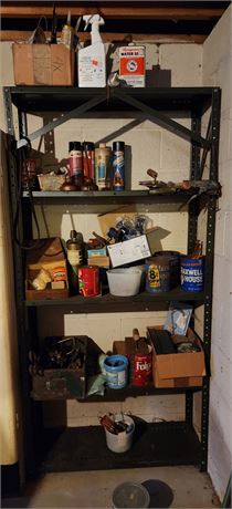 Basement Shelf Clean Off