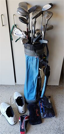 Golfers Lot~ Clubs, Shoes (11) & More