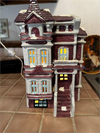 Victorian House Yuletide Collection With Light- works