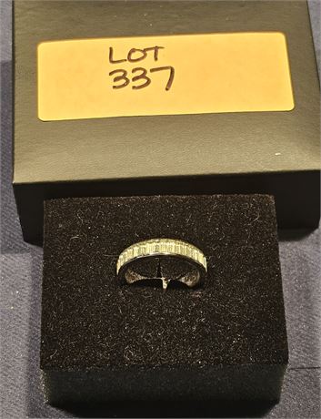 Sterling 925 ES CZ Band Ring Sz 7