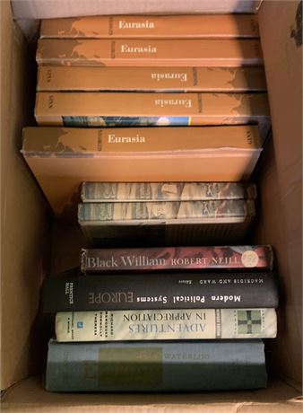 Vintage Book Lot - Eurasia, Political, Black William & More