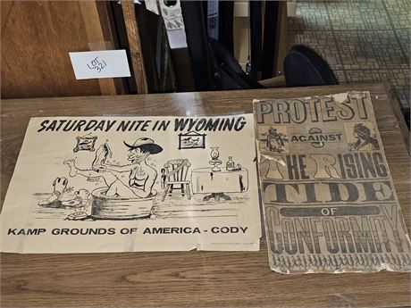 Vintage KOA Poster & Antique Protest Conformity Poster