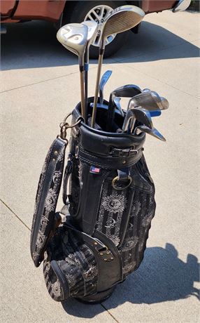 Rare & Vintage Burton Golf Bag~Mythical Moon w/6-Way Dividers~Taylor Made Woods