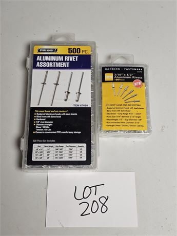 Storehouse 500pc Rivet Assortment & Fasteners
