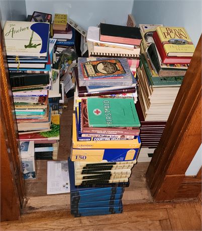 Large book cleanout lot