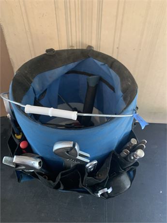 5-Gallon Heavy-Duty Tool Bucket Organizer Loaded With Tools