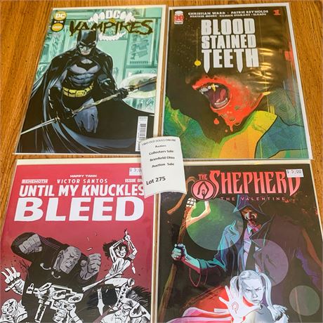 DC vs. Vampires #2, Blood Stained Teeth #1, Until My Knuckles Bleed #1