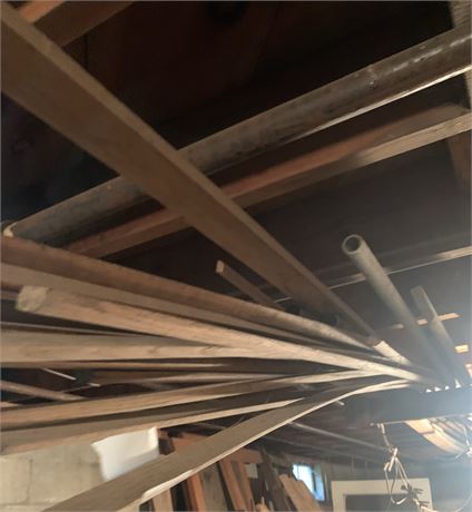 Wood Molding & Pipe (In Garage Rafters)