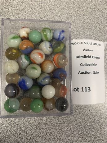 Vintage Glass Marbles Lot