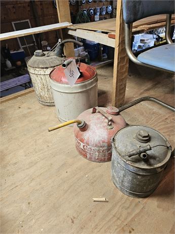 Vintage Gas Cans - 2.5 & 5 Gal - Eagle & More