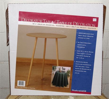 Decorator Table