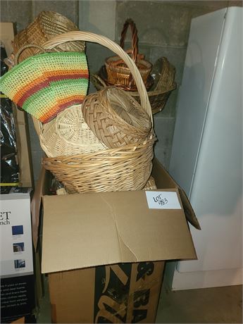 Large Collection Of Mixed Size Baskets