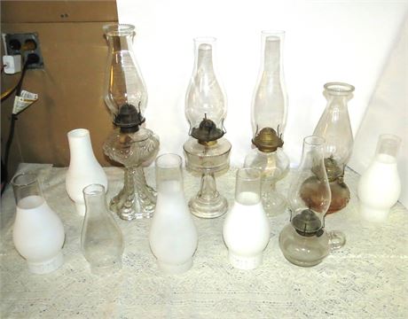 Oil Lamps, Oil Lamp Chimneys