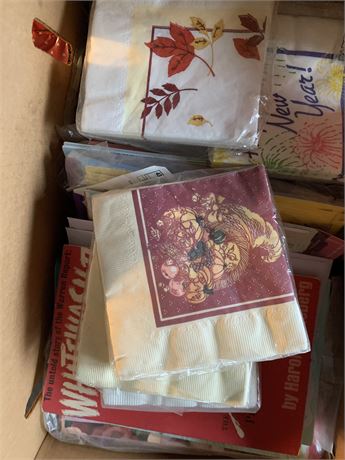 Vintage Thanksgiving/Fall Autumn Beverage Napkins, Valentines & More