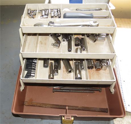 Tackle Box With Sockets, Wrenches
