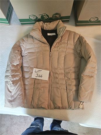 Calvin Klein Size Small Tan Puffy Coat