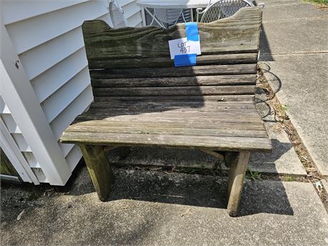 Small Wood Bench