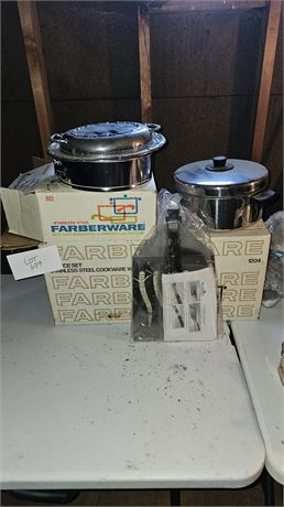 Faberware 1204 12 Pc Set In Box, Faberware 862 5qt Dutch Oven Cake Pan & More