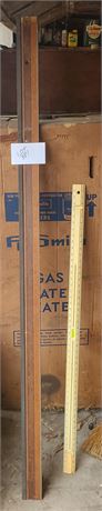 Hyco No#5 Wood 6ft Measuring Stick & Yard Stick with Level