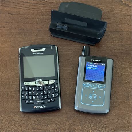 Vintage Cingular Blackberry & Pioneer Inno MP3 Player