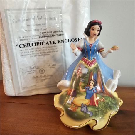 "Snow White's Love"~Heirloom Porcelain Bell Collection w/COA