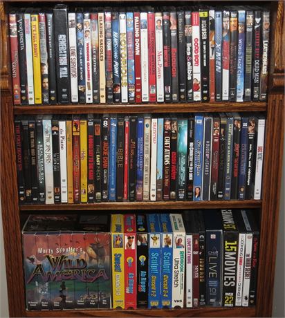 Assorted DVD's And VHS Movies