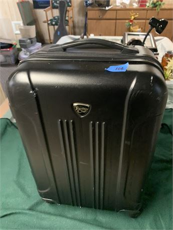 Traveler's Club Black Rolling Travel Carry-On Suitcase