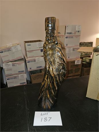 Wood Carved Asian Wood Spirit