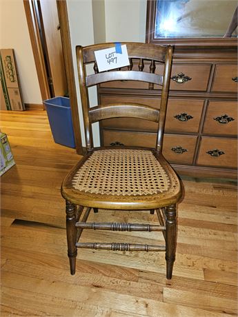 Wood & Cane Chair