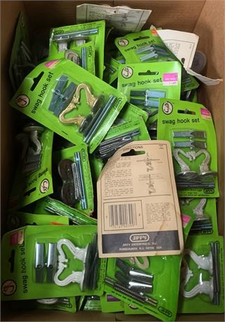 Jiffy Swag Hook Hardware Lot